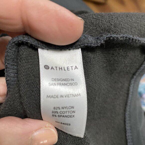 ATHLETA Pronto Dress Pleated Active‎ Athletic Gray 291869 Black Olive Size S - Picture 4 of 5